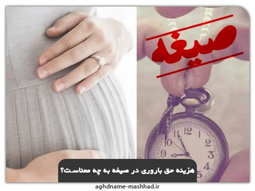 هزینه حق باروری در صیغه به چه معناست؟